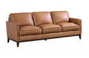 Divani Casa Naylor Modern Brown Italian Leather Split Sofa