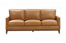 Divani Casa Naylor Modern Brown Italian Leather Split Sofa