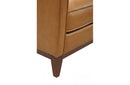 Divani Casa Naylor Modern Brown Italian Leather Split Chair
