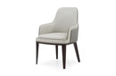 Modrest Maxwell Glam Beige and Grey Dining Chair