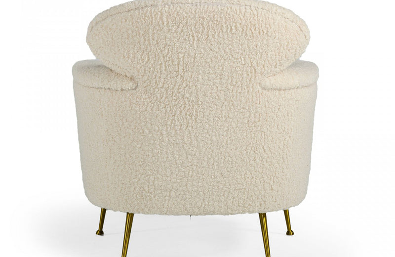 Modrest Altura Modern Faux Fur Lounge Chair