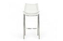 Modrest Dave Modern White Leatherette Bar Stool (Set of 2)