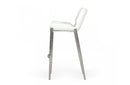 Modrest Dave Modern White Leatherette Bar Stool (Set of 2)