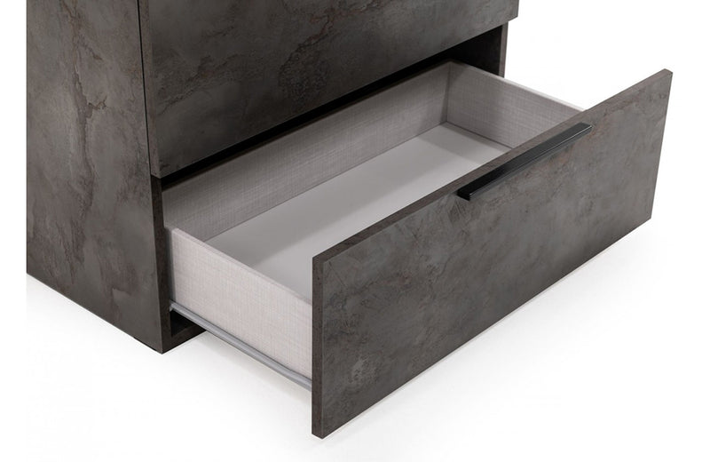 Nova Domus Ferrara Modern Volcano Oxide Grey Chest