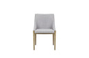Modrest Fairview Modern Grey & Brass Dining Chair