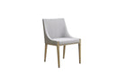 Modrest Fairview Modern Grey & Brass Dining Chair