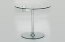 Amber Round Glass Lamp Table