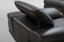 Andy Modern Brown Leather Sofa Set