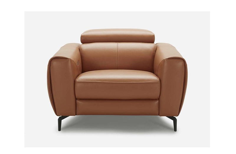 Scuzzo Caramel Reclining Leather Chair