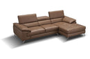 RIALTO Caramel Premium Leather Sectional Sofa
