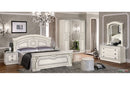 Aida Bedroom, White w/Silver