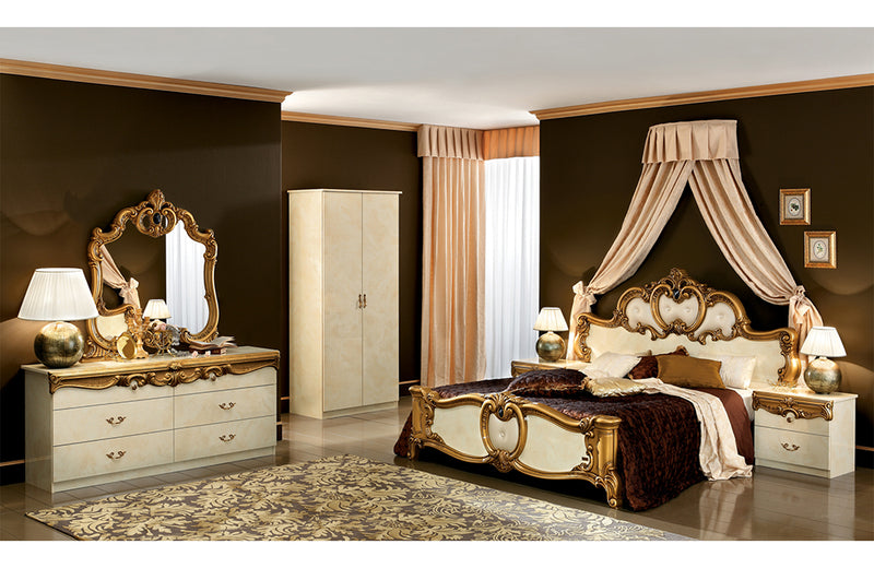 Barocco Ivory w/Gold Bed