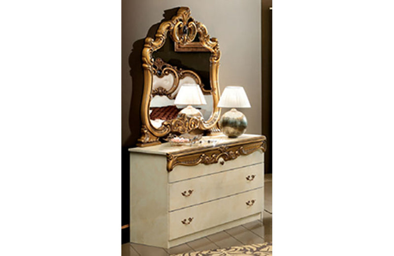 Barocco Ivory w/Gold Single Dresser