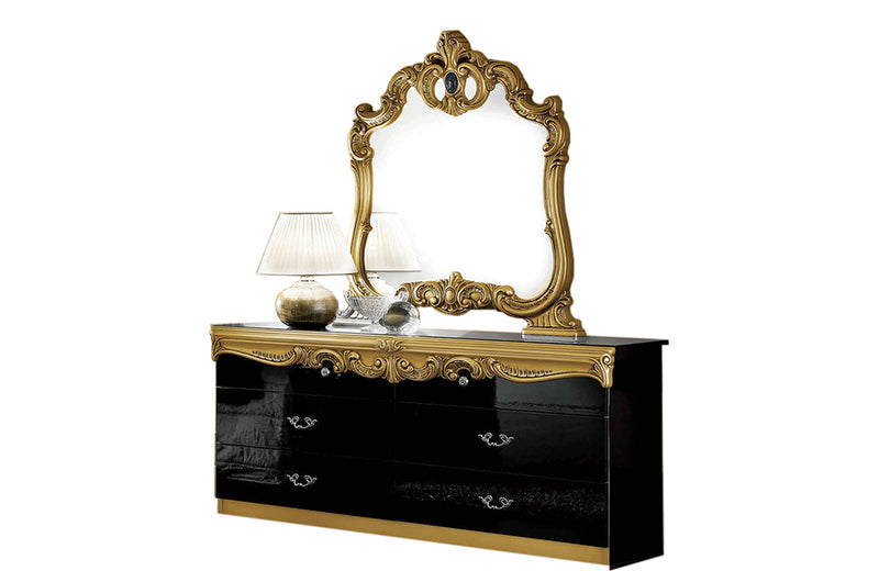 Barocco D.Dresser Black/Gold | Paramus Mega Furniture Barocco D.Dresser Black/Gold | Paramus Mega Furniture