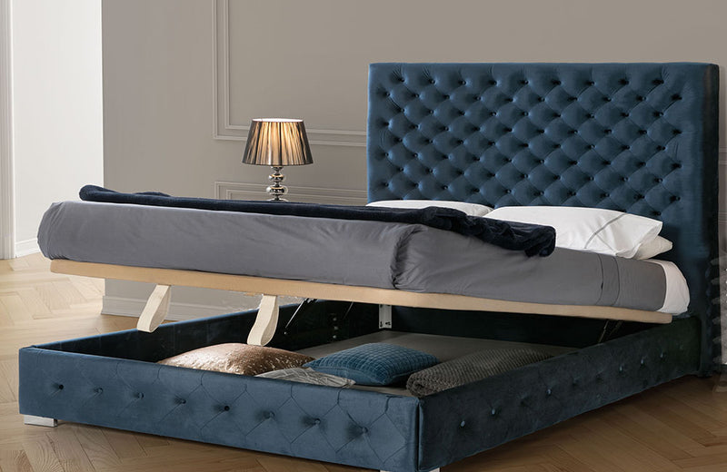 Leonora Blue Bed