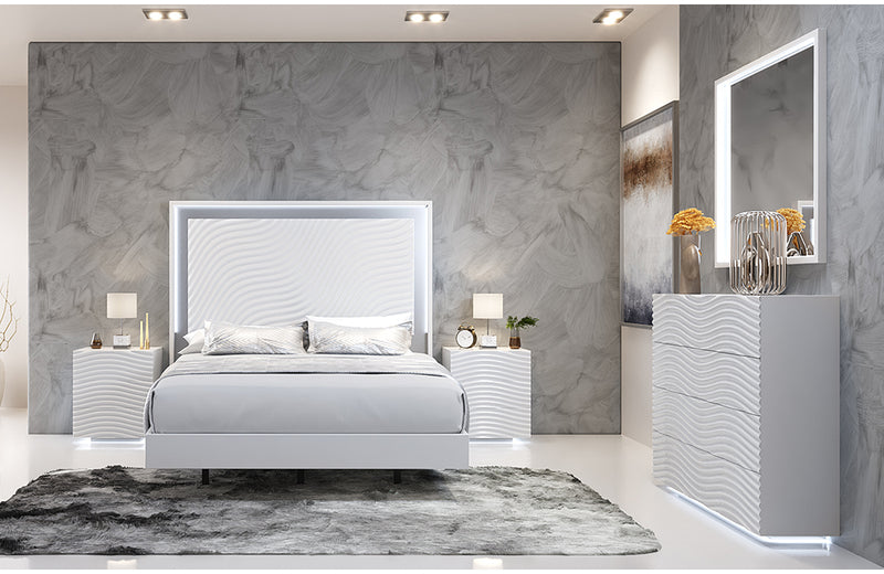 Wave Bed White