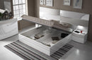 Costa White Modern Bedroom with Storage