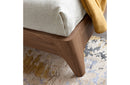 Santa Clara Walnut Modern Bed