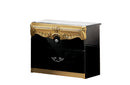 Barocco Nightstand Black w/Gold