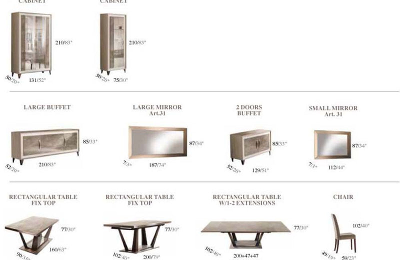 ArredoAmbra Dining Set by Arredoclassic