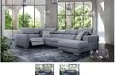 Quartz Sectional Right Sofa with Electric Recliner and Bed