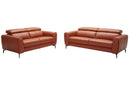 Cooper Modern Leather Loveseat