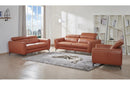 Cooper Modern Leather Loveseat