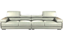 2119 4 Seater Sofa Light Grey