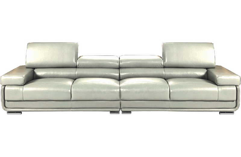2119 4 Seater Sofa Light Grey