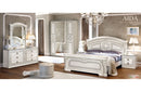 Aida Bedroom, White w/Silver