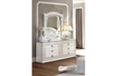 Aida Bedroom, White w/Silver
