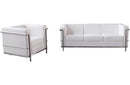 Tracy Italian Leather Sofa in White