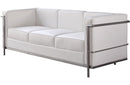 Tracy Italian Leather Sofa in White