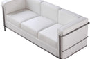 Tracy Italian Leather Sofa in White