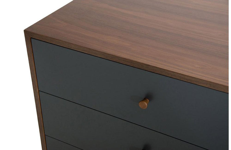 Nova Domus Dali Modern Grey & Walnut Dresser Nova Domus Dali Modern Grey & Walnut Dresser
