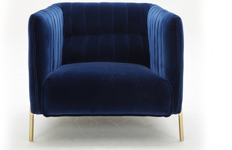 Deco Fabric Sofa Set Blue