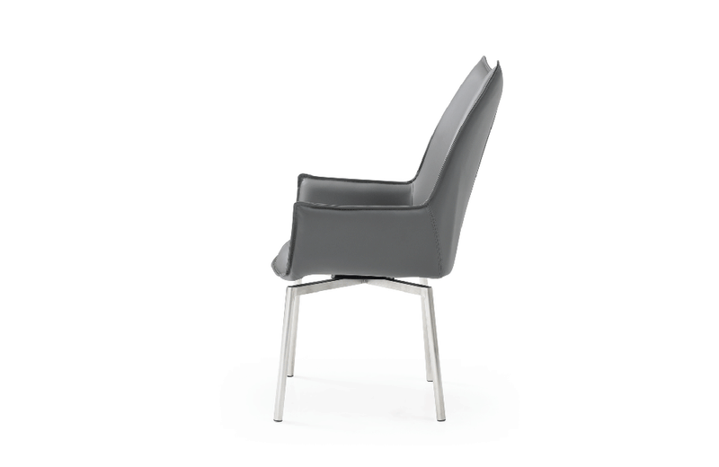 1218 swivel dining chair Dark Grey