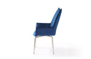 1218 swivel dining chair Navy Blue Fabric
