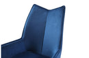 1218 swivel dining chair Navy Blue Fabric