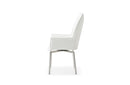 1218 swivel dining chair White