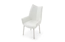 1218 swivel dining chair White