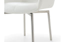 1218 swivel dining chair White