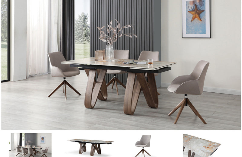 9086 Table with 1327 swivel Chairs