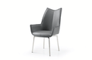 9087 Table Dark grey with 1218 swivel dark grey chair