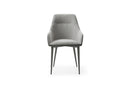 9087 Table Dark grey with 1254 chairs