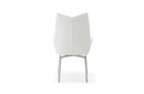 9087 Table White with 1218 swivel white chair
