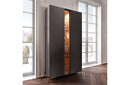 Wave 2 Door china cabinet Dark grey