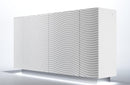 Wave 4 Door buffet with light White
