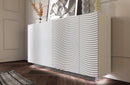 Wave 4 Door buffet with light White