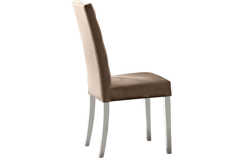 Dama Bianca Side Chair in Eco-Leather (set of 2)